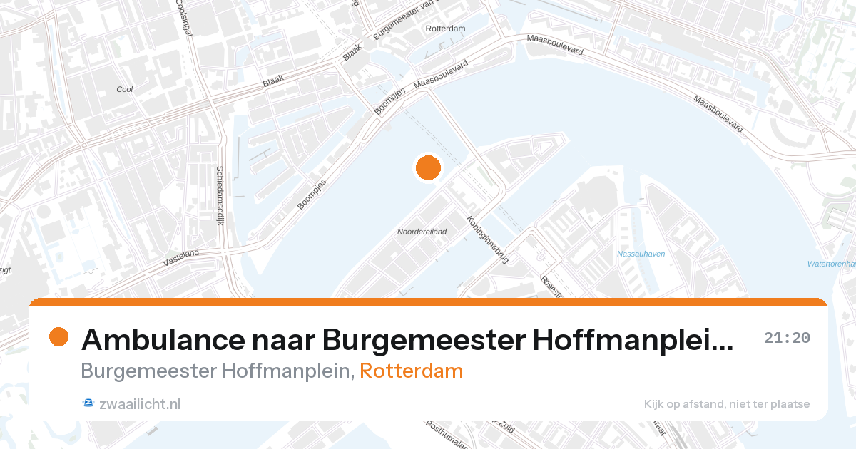 Ambulance naar Burgemeester Hoffmanplein in Rotterdam — 26 aug 2026