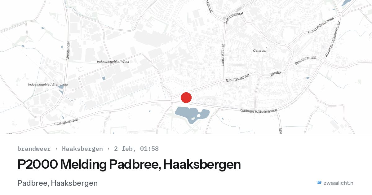P2000 Melding Padbree, Haaksbergen — 2 feb 2026