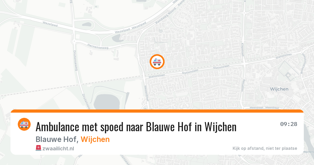 Ambulance met spoed naar Blauwe Hof in Wijchen — 20 mrt 2026