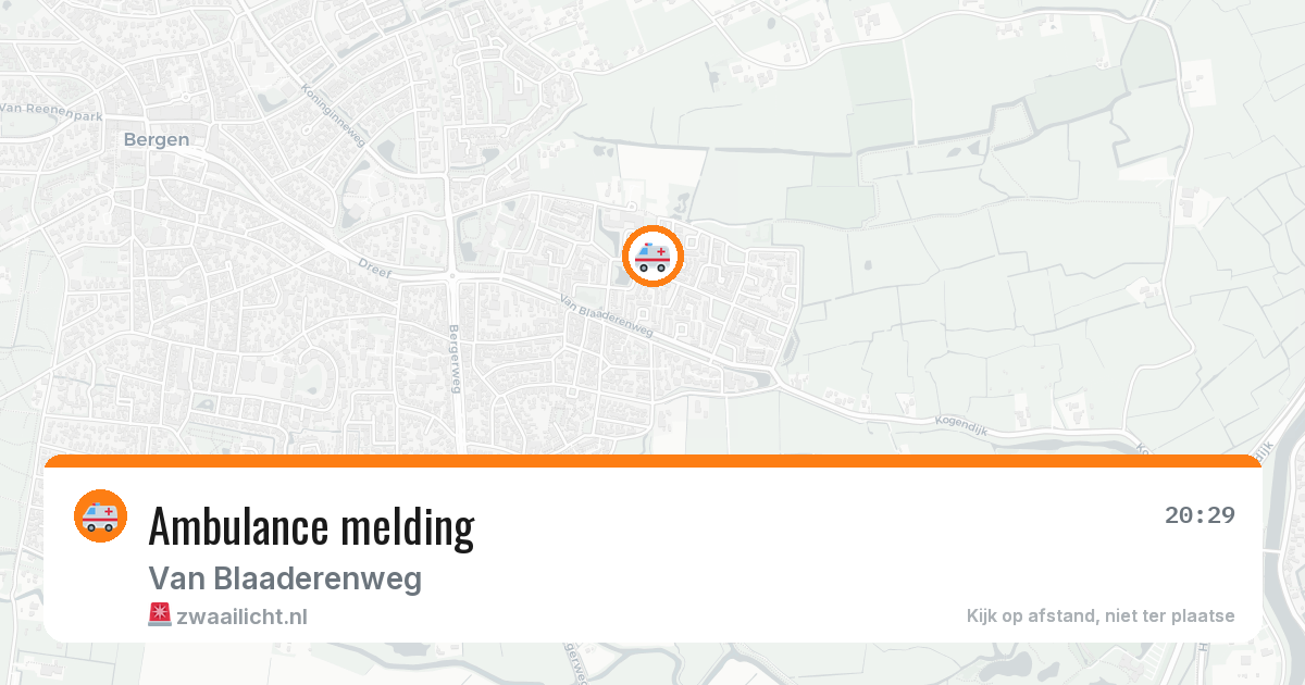 Ambulance melding — 13 apr 2026