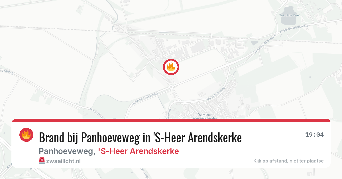 Brand bij Panhoeveweg in 'S-Heer Arendskerke — 29 jul 2026