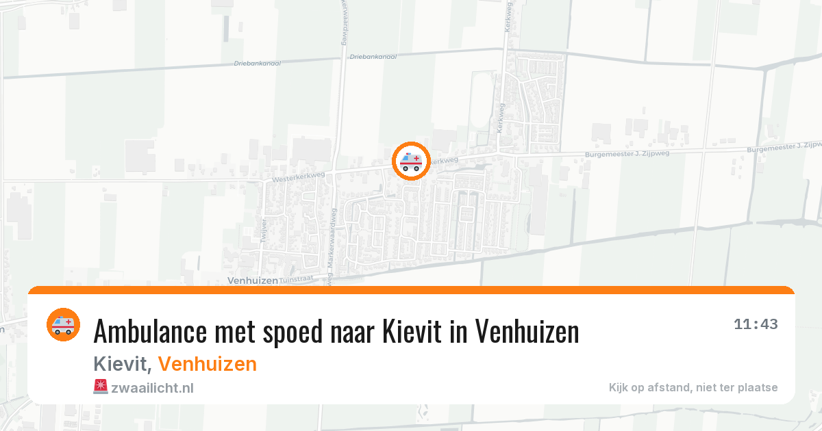 Ambulance met spoed naar Kievit in Venhuizen — 10 jun 2026