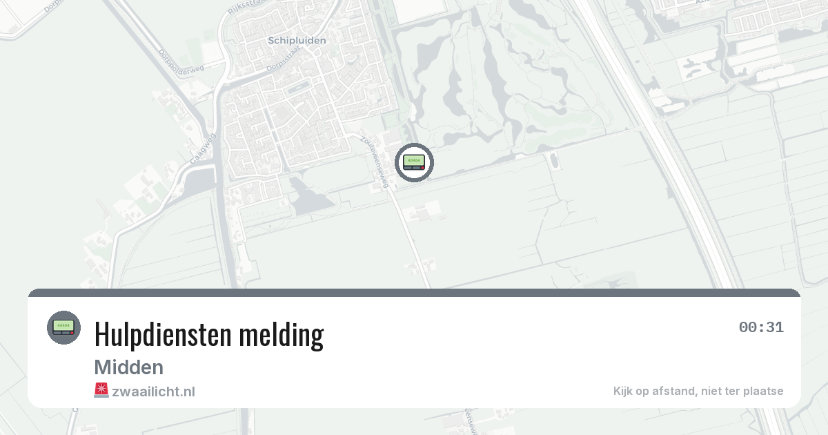 Hulpdiensten melding — 7 jul 2026