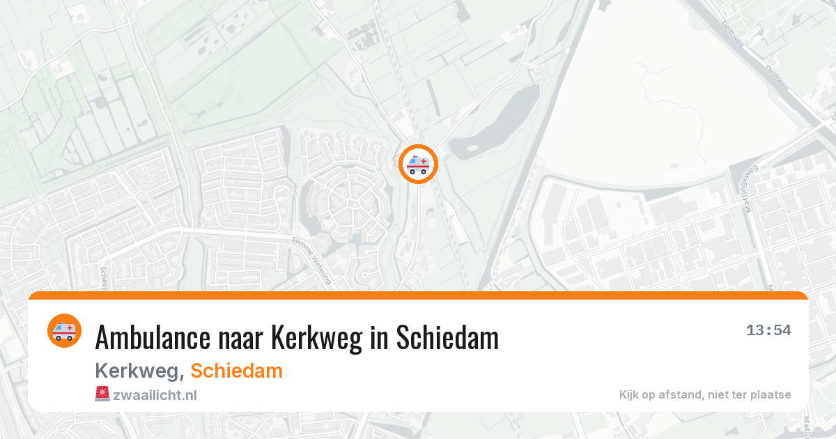Ambulance naar Kerkweg in Schiedam — 19 jun 2026