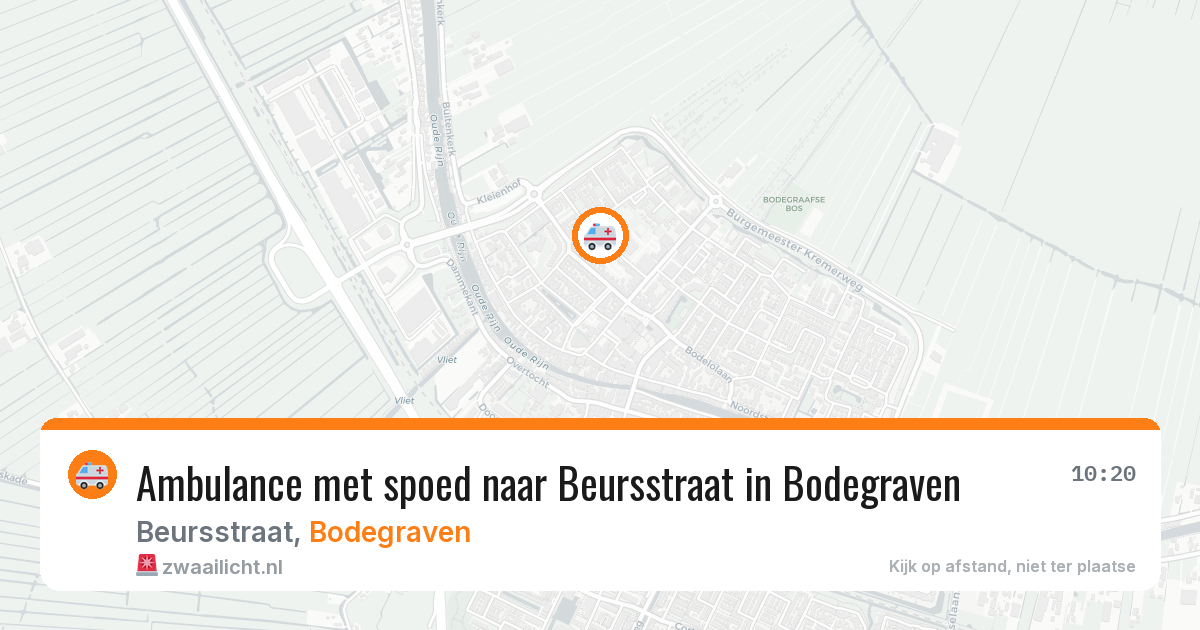 Ambulance met spoed naar Beursstraat in Bodegraven — 17 jan 2026