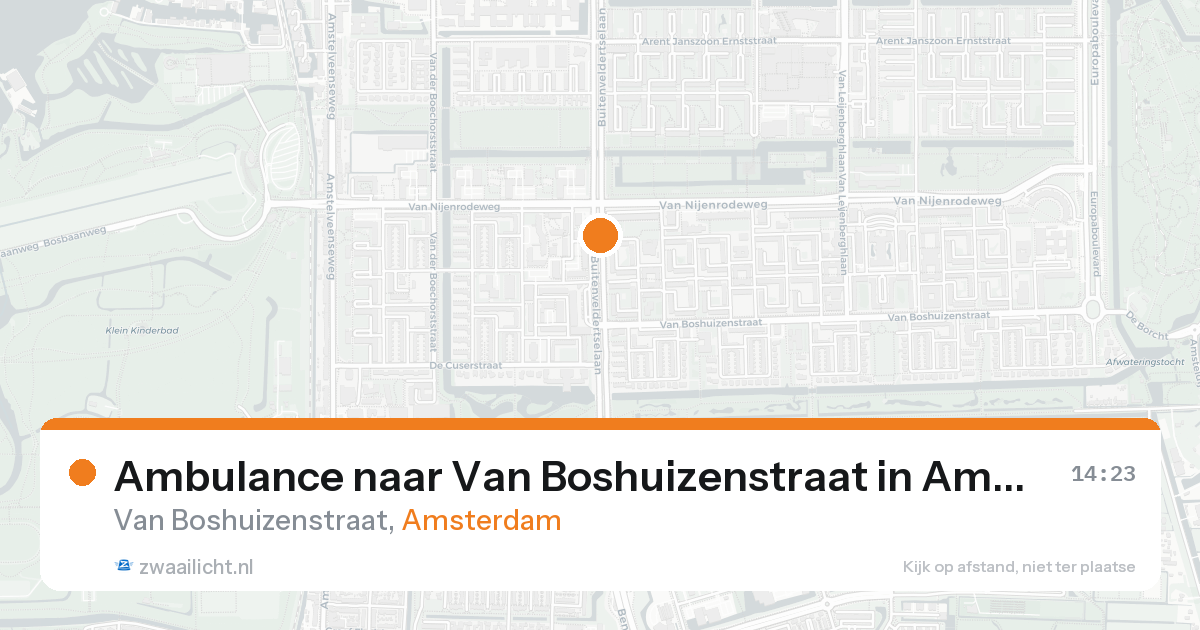 Ambulance naar Van Boshuizenstraat in Amsterdam — 30 jan 2026