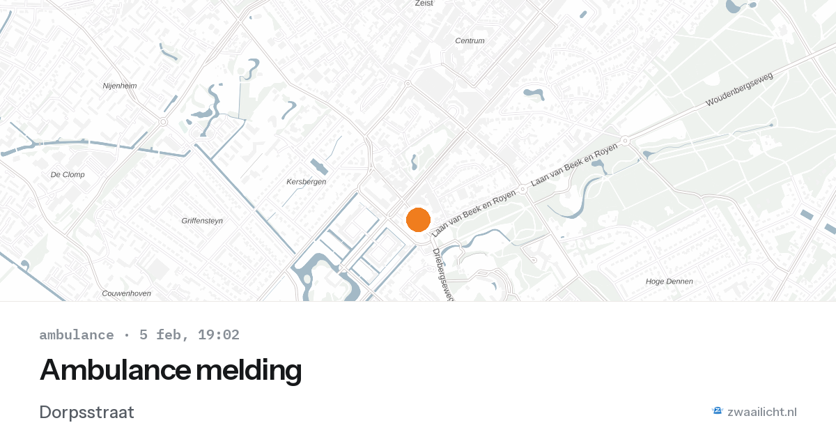 Ambulance melding — 5 feb 2026