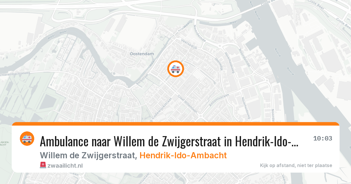 Ambulance naar Willem de Zwijgerstraat in Hendrik-Ido-Ambacht — 7 apr 2026
