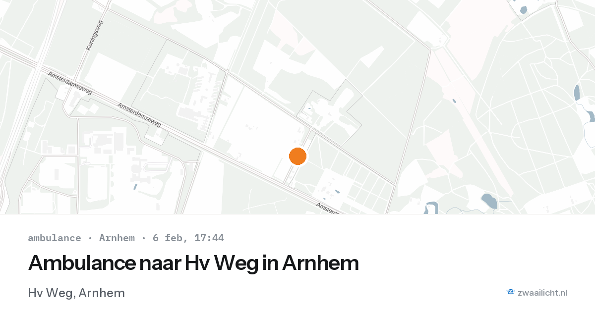 Ambulance naar Hv Weg in Arnhem — 6 feb 2026