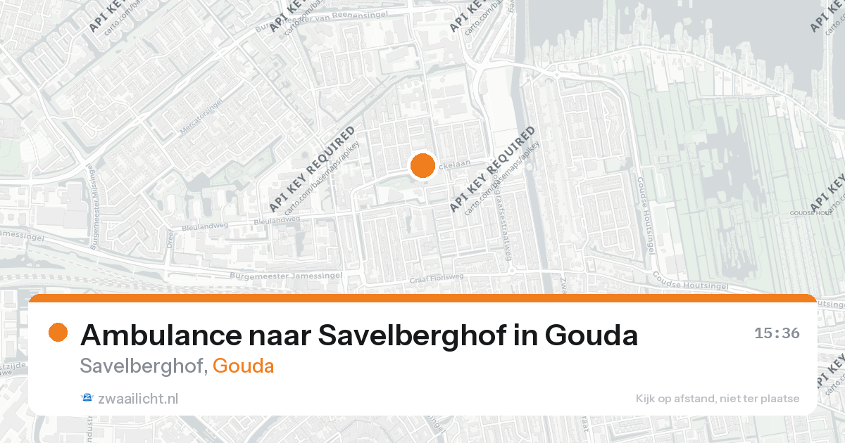 Ambulance naar Savelberghof in Gouda — 26 aug 2026