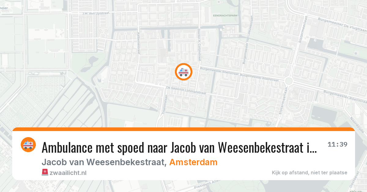Ambulance met spoed naar Jacob van Weesenbekestraat in Amsterdam — 8 apr 2026