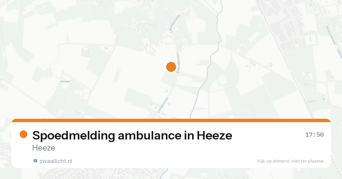 Spoedmelding ambulance in Heeze — 18 aug 2026