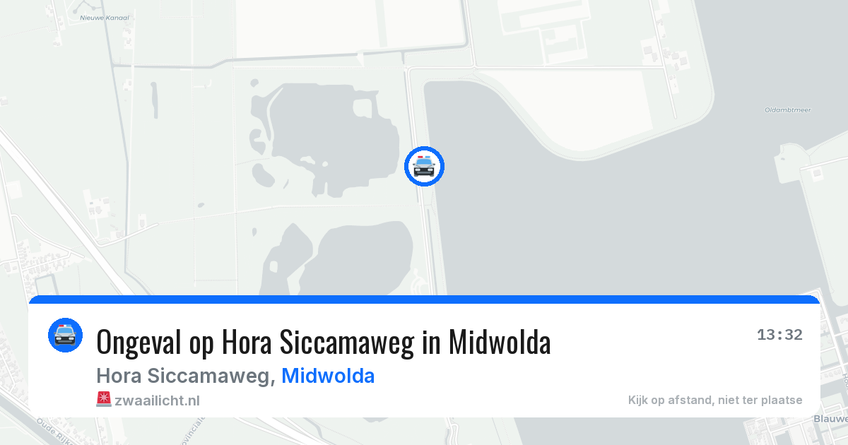 Ongeval op Hora Siccamaweg in Midwolda — 13 apr 2026
