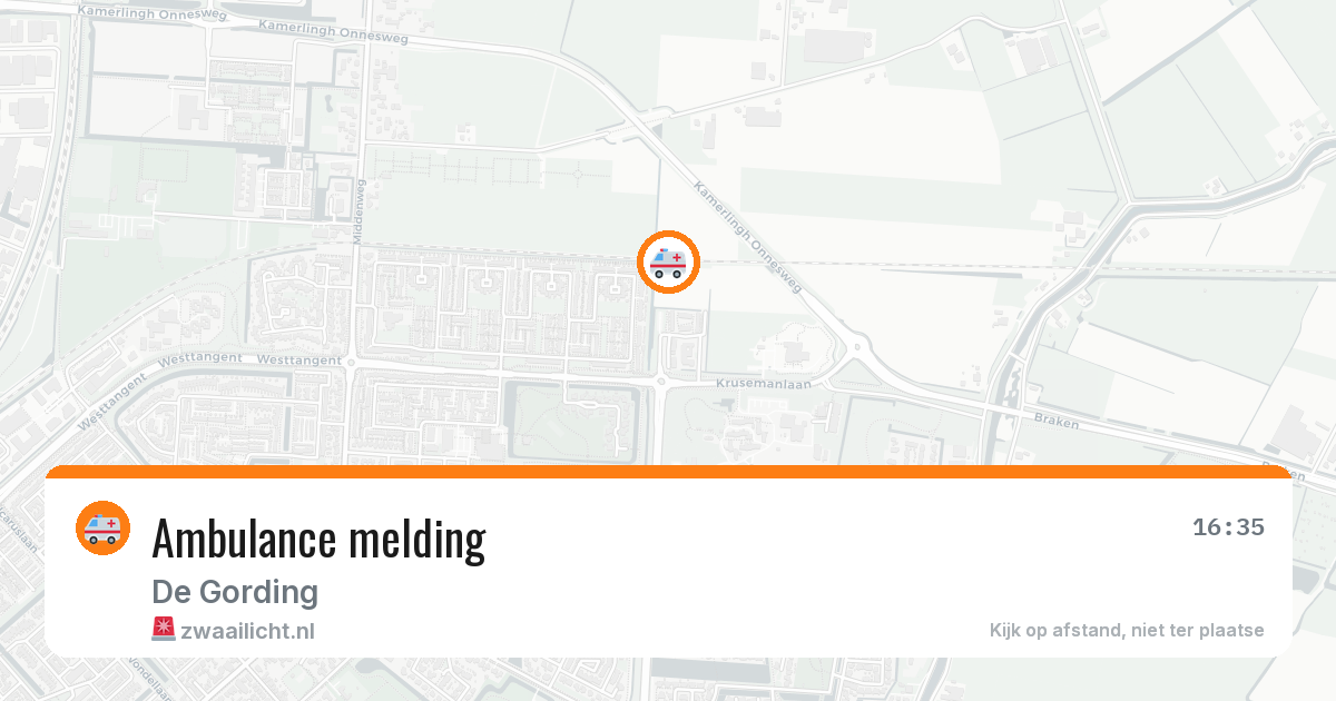 Ambulance melding — 13 apr 2026