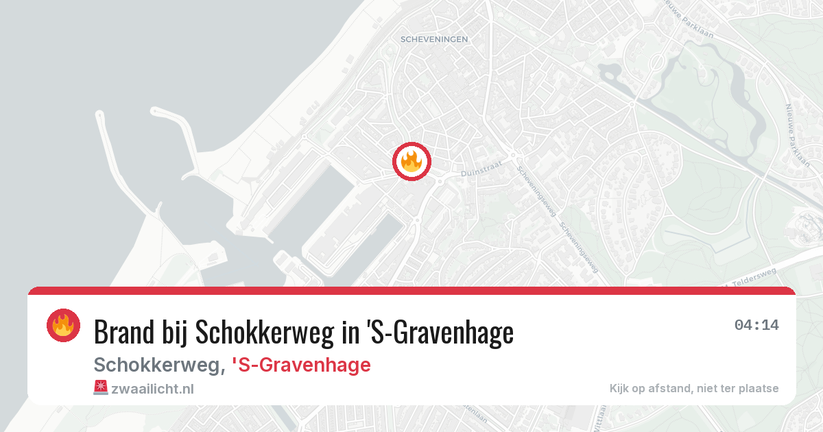 Brand bij Schokkerweg in 'S-Gravenhage — 14 jun 2026
