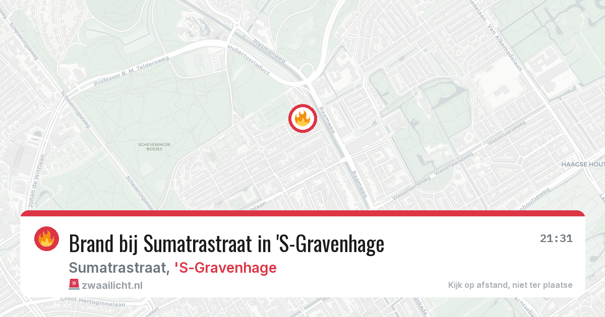 Brand bij Sumatrastraat in 'S-Gravenhage — 5 jul 2026
