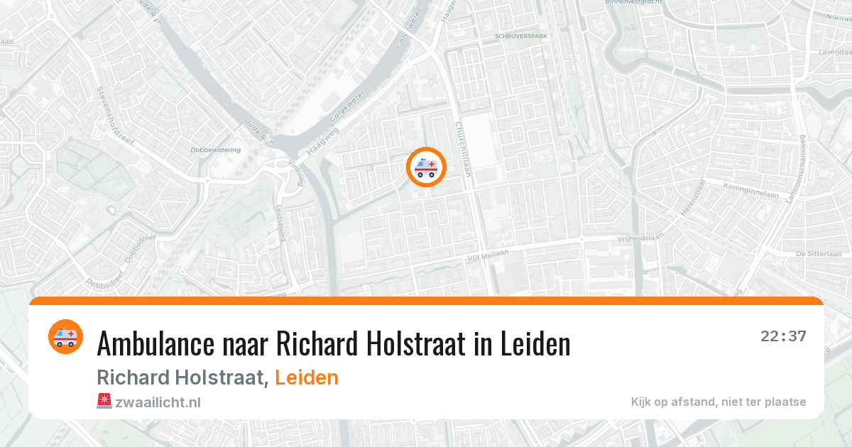 Ambulance naar Richard Holstraat in Leiden — 31 jul 2026