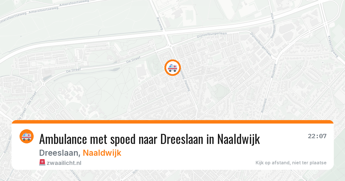 Ambulance met spoed naar Dreeslaan in Naaldwijk — 21 jan 2026