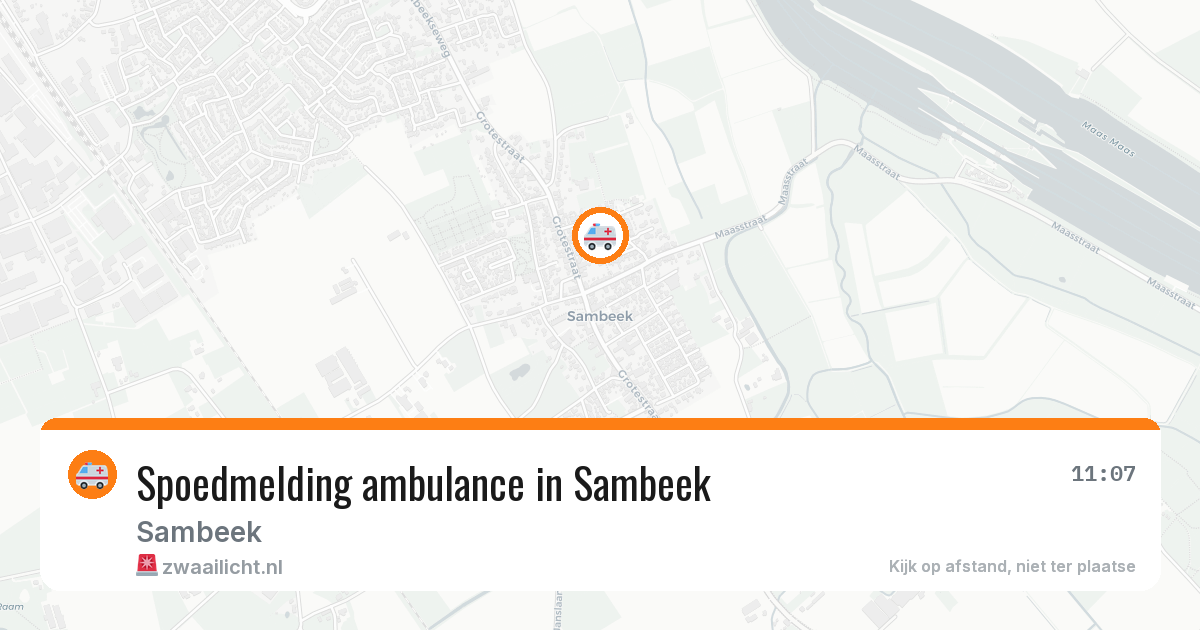 Spoedmelding ambulance in Sambeek — 28 jan 2026