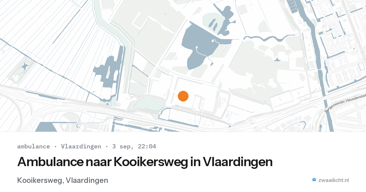 Ambulance naar Kooikersweg in Vlaardingen — 3 sep 2026