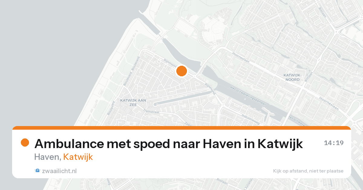 Ambulance met spoed naar Haven in Katwijk — 18 aug 2026