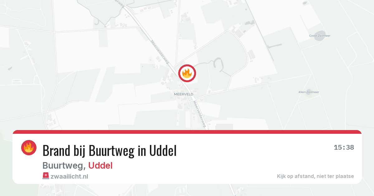 Brand bij Buurtweg in Uddel — 21 apr 2026