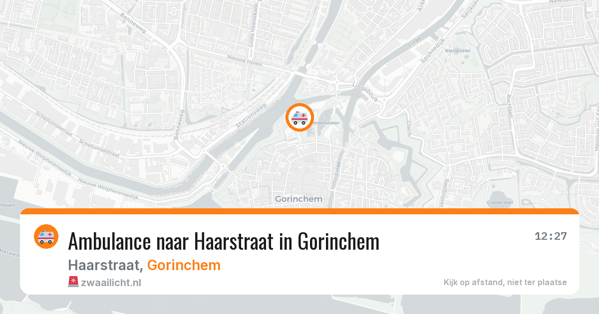 Ambulance naar Haarstraat in Gorinchem — 1 aug 2026