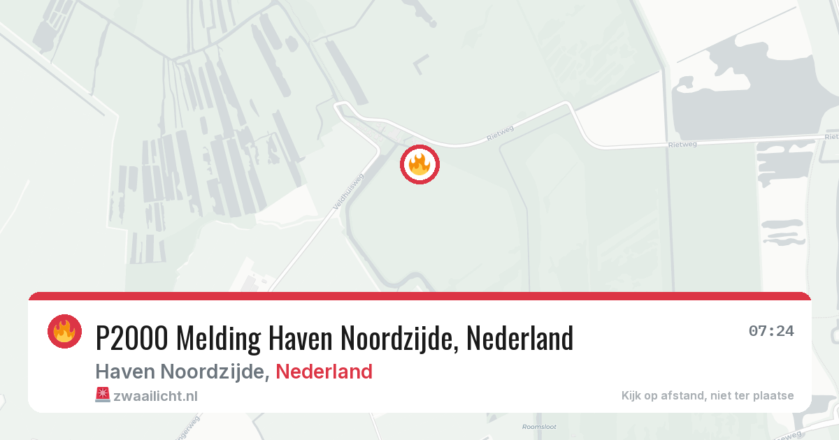 P2000 Melding Haven Noordzijde, Nederland — 12 aug 2026