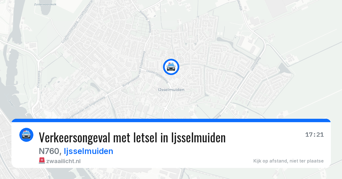 Verkeersongeval met letsel in Ijsselmuiden — 31 mrt 2026