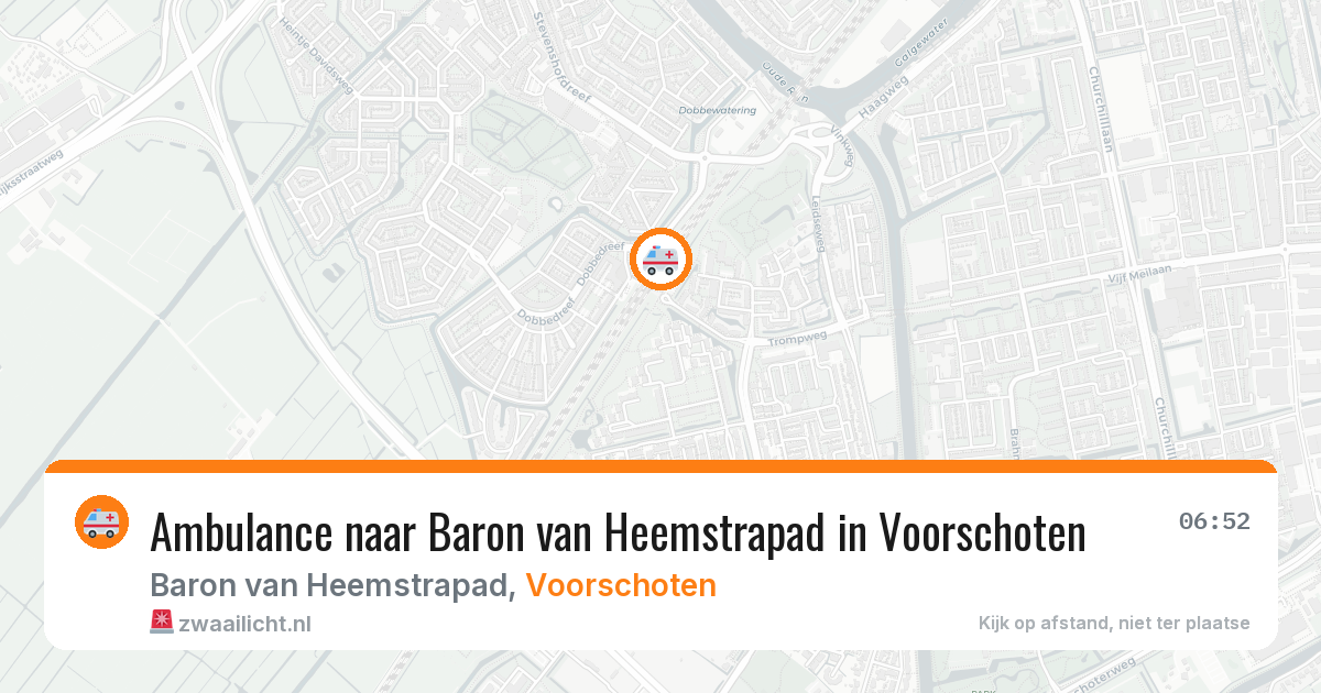 Ambulance naar Baron van Heemstrapad in Voorschoten — 20 jan 2026