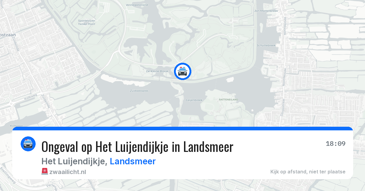 Ongeval op Het Luijendijkje in Landsmeer — 8 jun 2026