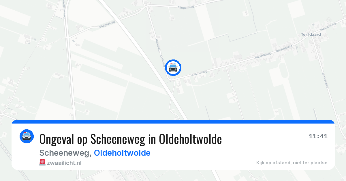 Ongeval op Scheeneweg in Oldeholtwolde — 20 jun 2026