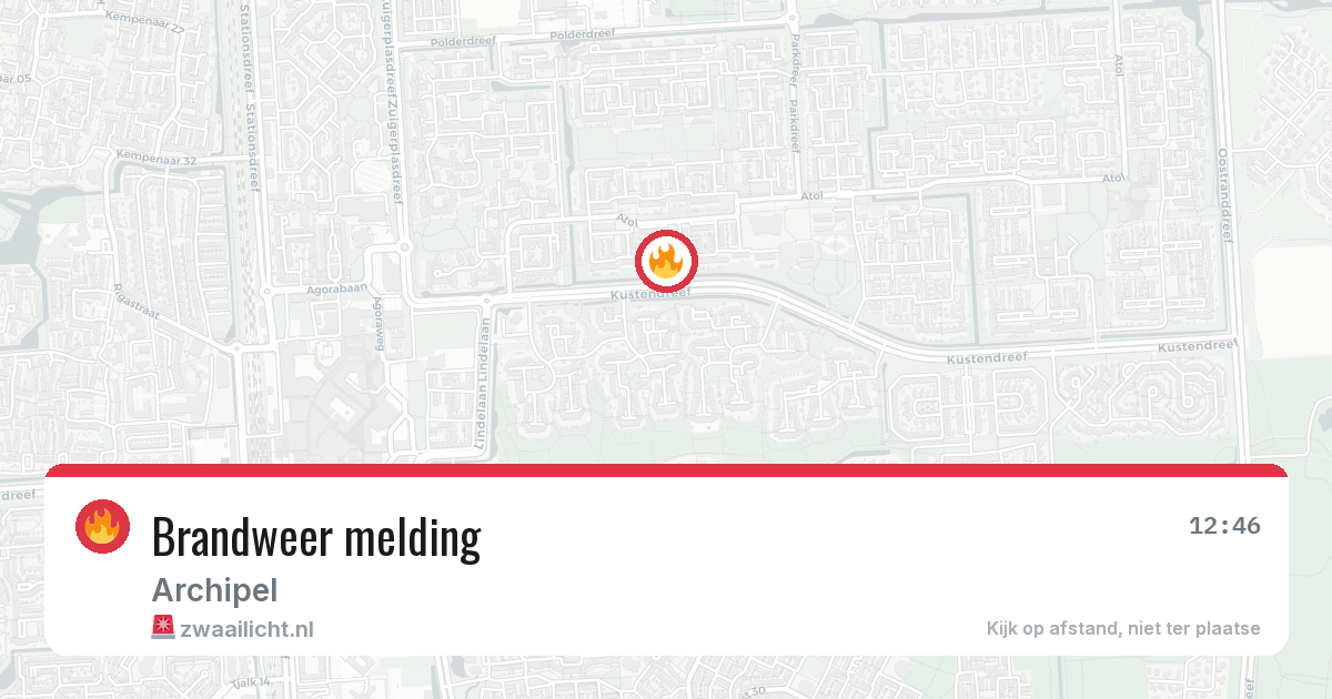 Brandweer melding — 26 apr 2026