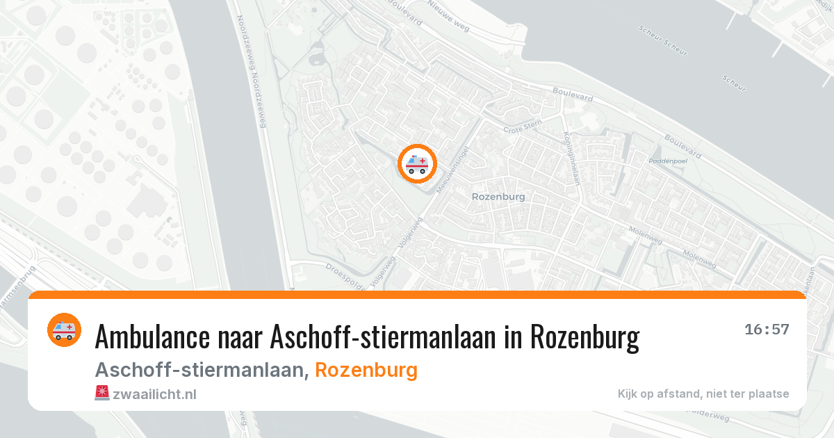 Ambulance naar Aschoff-stiermanlaan in Rozenburg — 15 mei 2026