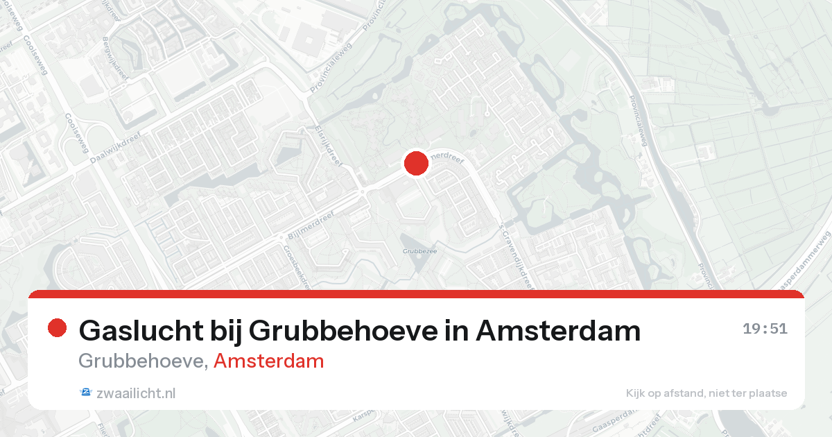 Gaslucht bij Grubbehoeve in Amsterdam — 31 jan 2026
