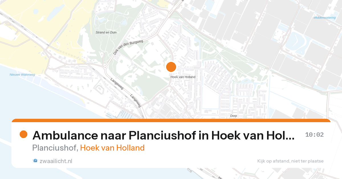 Ambulance naar Planciushof in Hoek van Holland — 11 jun 2026