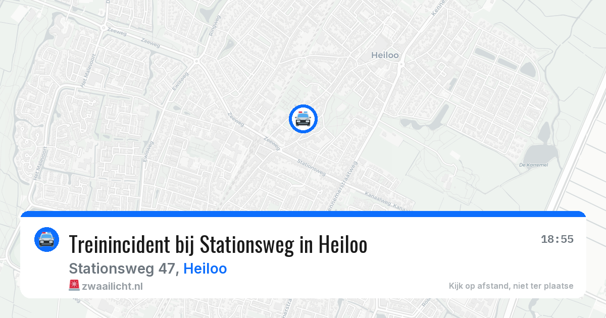 Treinincident bij Stationsweg in Heiloo — 8 jun 2026