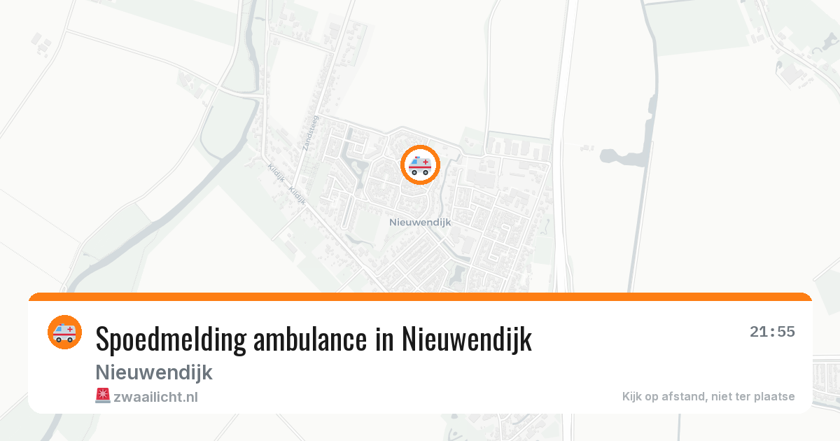 Spoedmelding ambulance in Nieuwendijk — 3 jul 2026