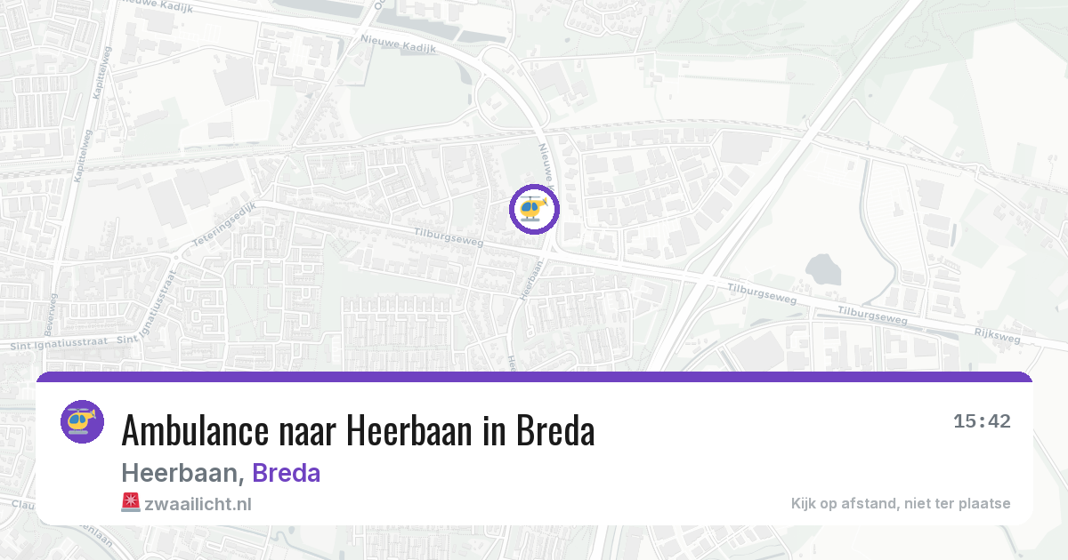 Ambulance naar Heerbaan in Breda — 28 apr 2026
