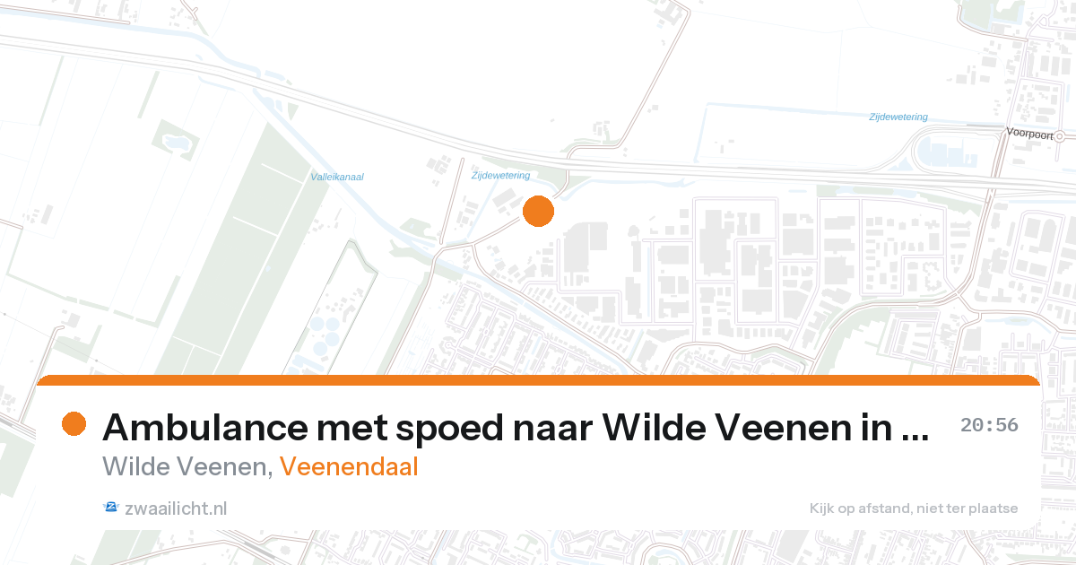 Ambulance met spoed naar Wilde Veenen in Veenendaal — 18 jun 2026