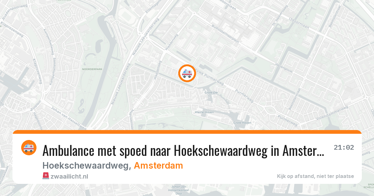 Ambulance met spoed naar Hoekschewaardweg in Amsterdam — 6 mei 2026