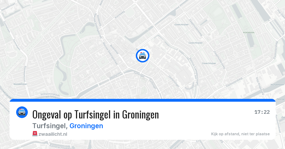 Ongeval op Turfsingel in Groningen — 15 mrt 2026