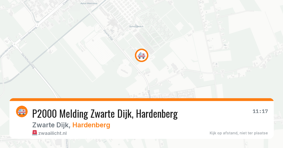 P2000 Melding Zwarte Dijk, Hardenberg — 12 aug 2026