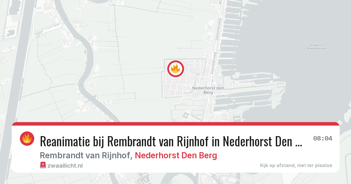 Reanimatie bij Rembrandt van Rijnhof in Nederhorst Den Berg — 15 apr 2026