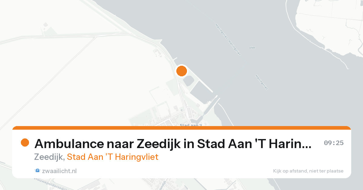Ambulance naar Zeedijk in Stad Aan 'T Haringvliet — 12 mrt 2026