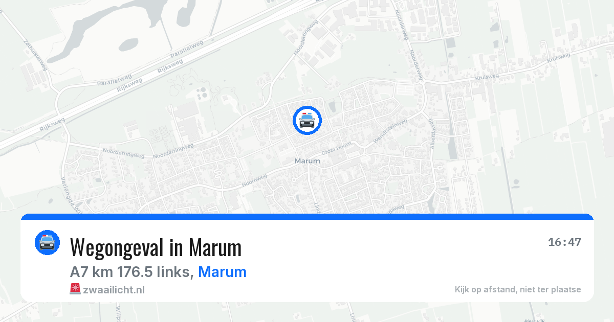 Wegongeval in Marum — 21 mei 2026