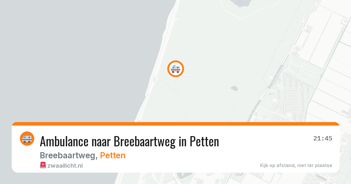 Ambulance naar Breebaartweg in Petten — 28 mei 2026