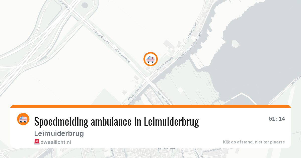 Spoedmelding ambulance in Leimuiderbrug — 26 jul 2026