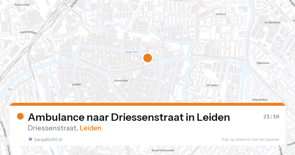 Ambulance naar Driessenstraat in Leiden — 26 aug 2026
