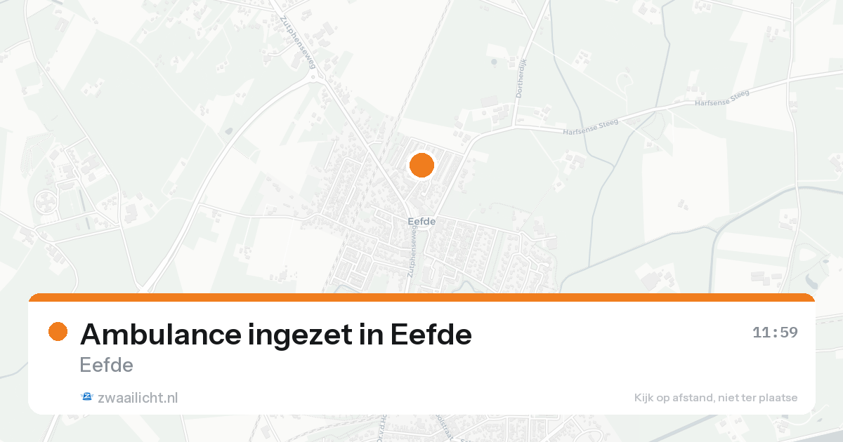 Ambulance ingezet in Eefde — 7 feb 2026
